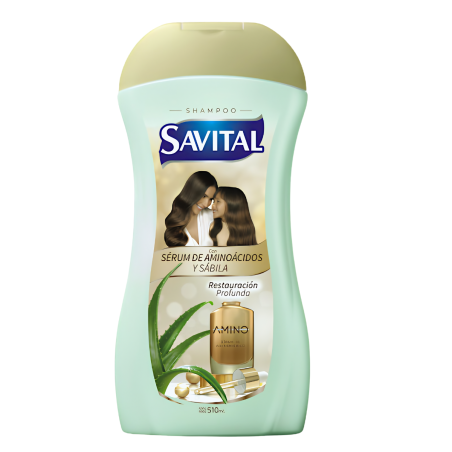 SHAMPOO SAVITAL SERUM DE AMINOACIDOS Y SABILA 510ML