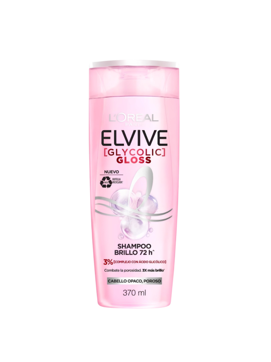 SHAMPOO ELVIVE GLYCOLIC GLOSS 3% 370 ML