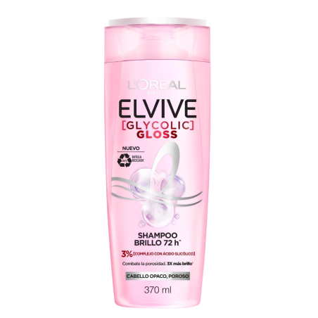 SHAMPOO ELVIVE GLYCOLIC GLOSS 3% 370 ML