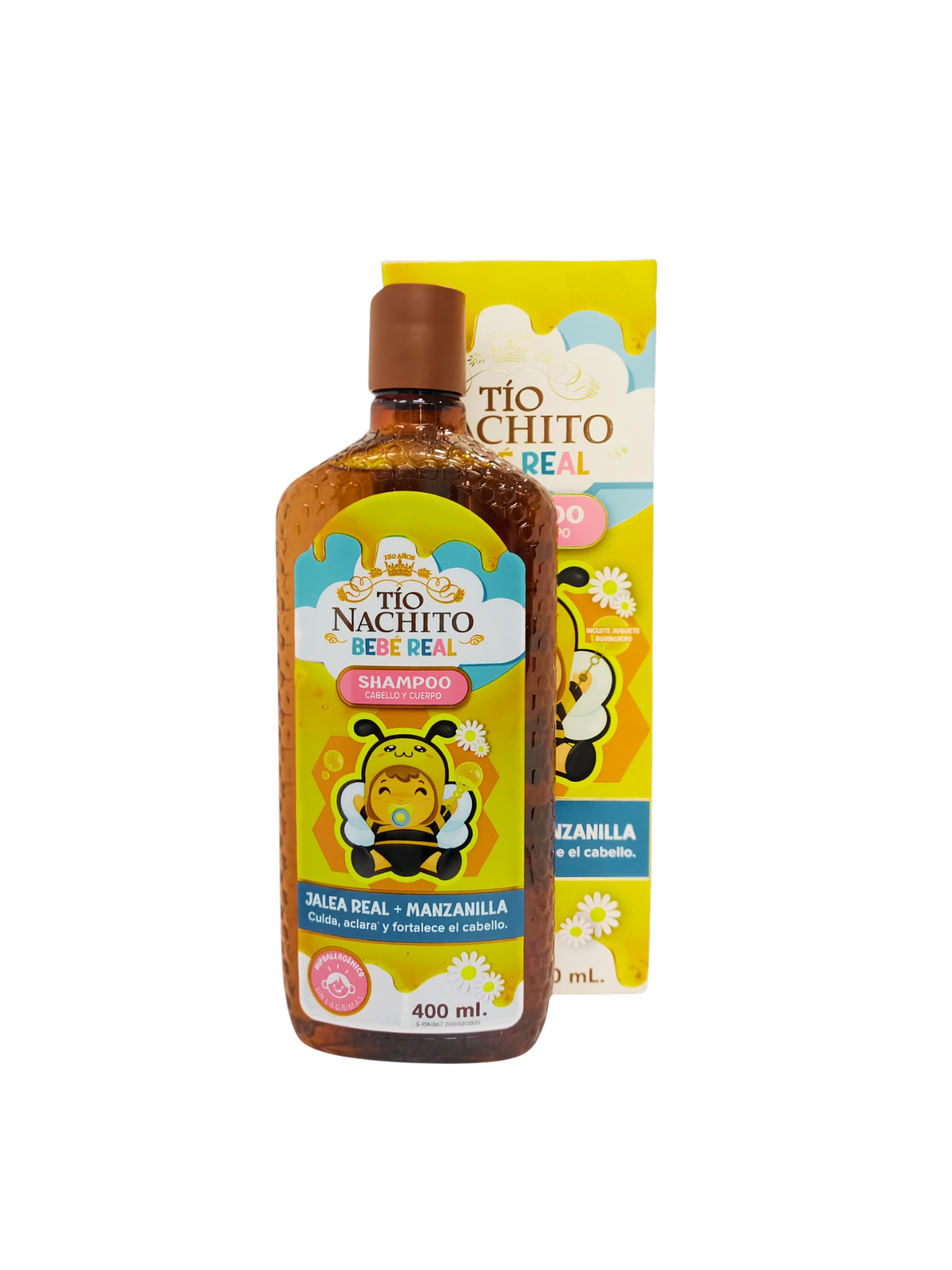 SHAMPOO TIO NACHITO BEBE REAL JALEA + MANZANILLA 400 ML