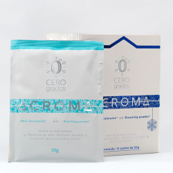 POLVO DECOLORANTE CERO GRADOS ACROMA 50 GR (*12) ARGAN OIL