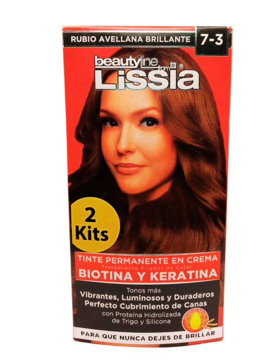 TINTE LISSIA 2 KITS 7.3 RUBIO AVELLANA