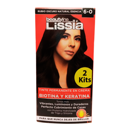 TINTE LISSIA 2 KITS 6.0 RUBIO OSCURO NATURAL