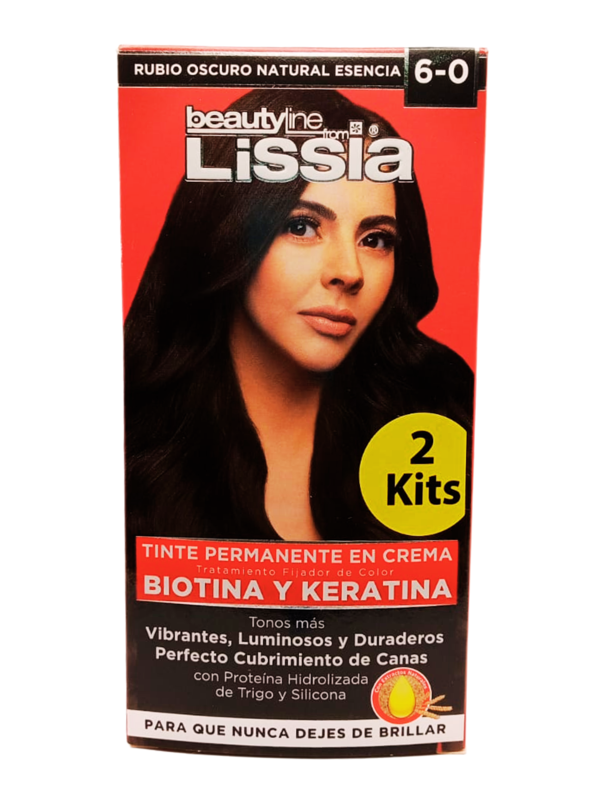 TINTE LISSIA 2 KITS 6.0 RUBIO OSCURO NATURAL