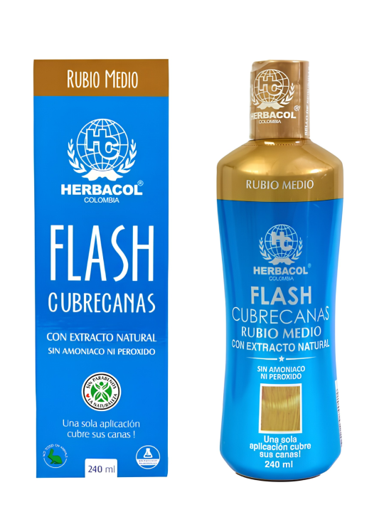 ENJUAGUE FLASH CUBRECANAS RUBIO MEDIO
