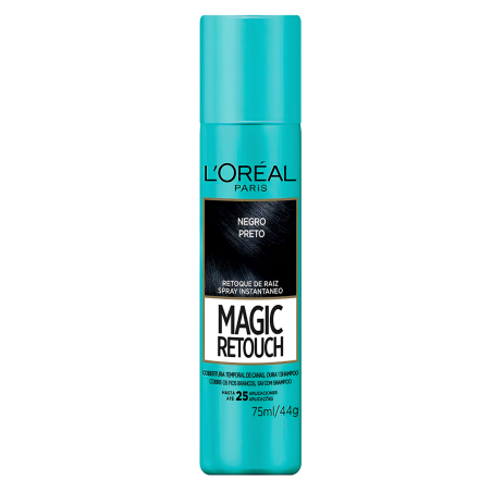 CUBRE CANAS LOREAL SPRAY MAGIC RETOUCH75 ML NEGRO