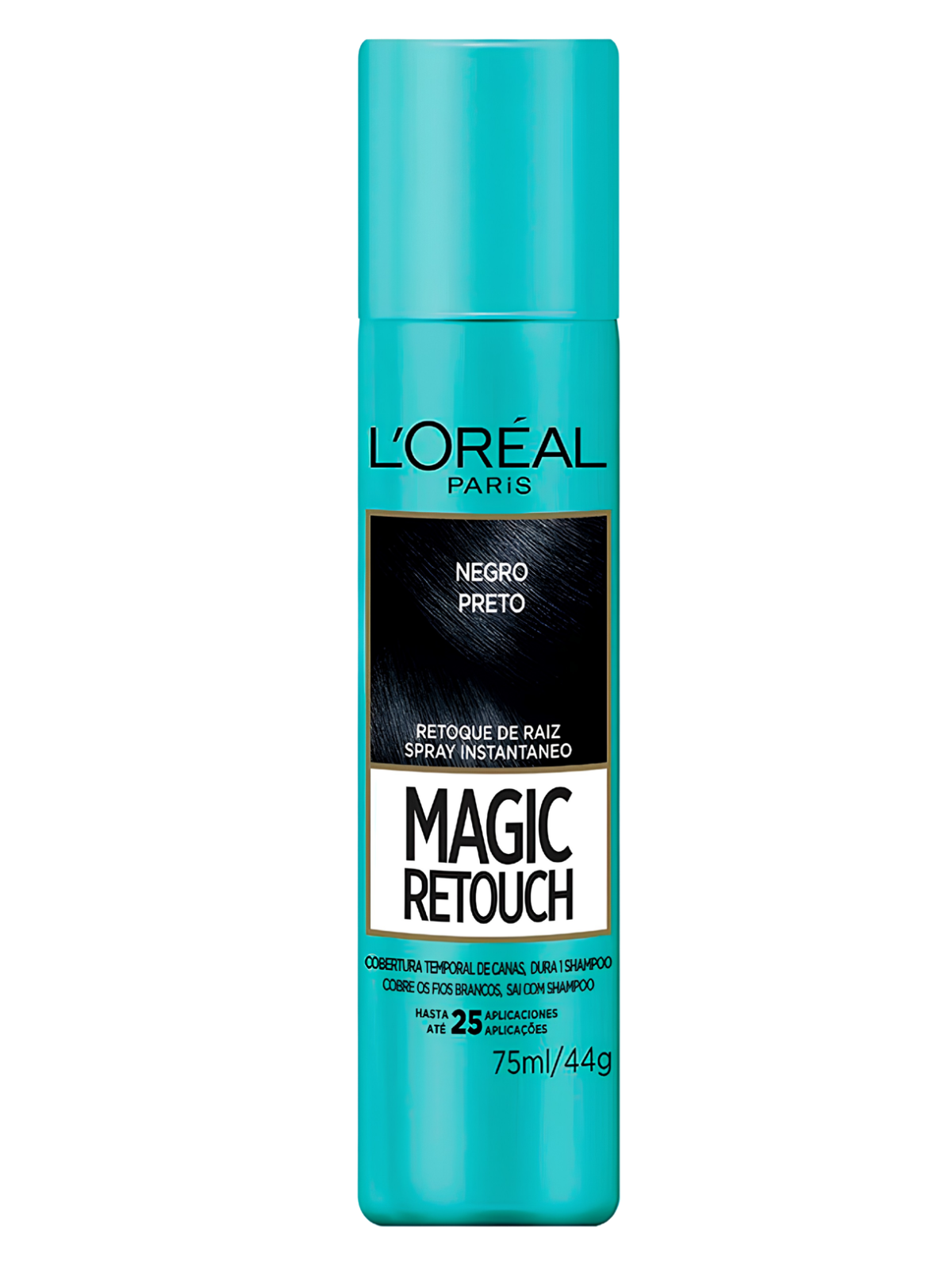 CUBRE CANAS LOREAL SPRAY MAGIC RETOUCH75 ML NEGRO