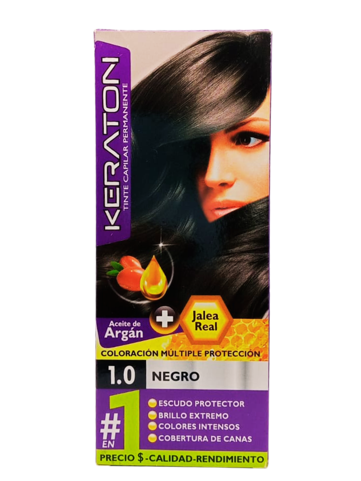 TINTE KERATON PERMAN 1.0 NEGRO