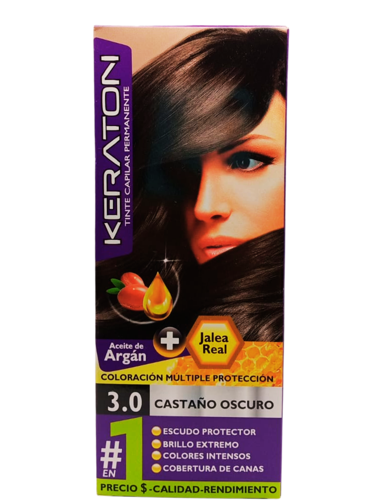 TINTE KERATON PERMAN 3.0 CASTAÑO OSCURO