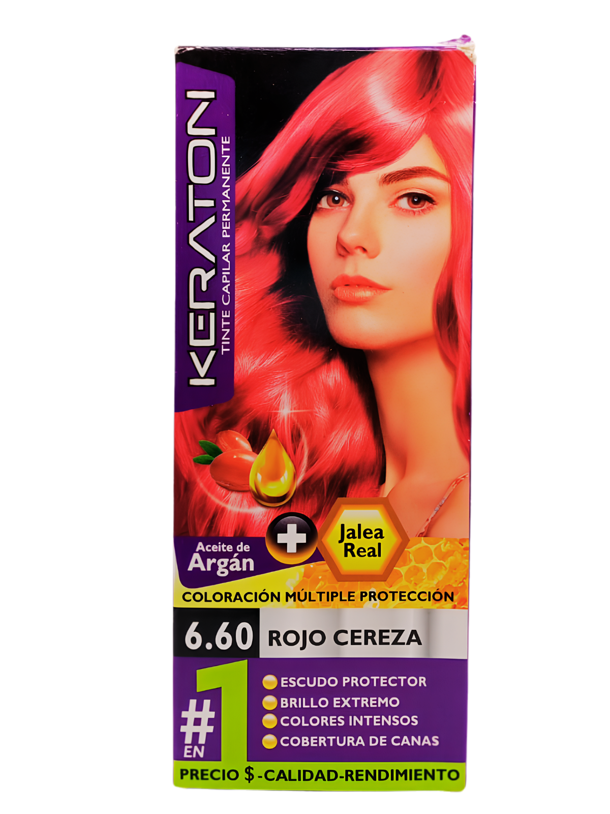 TINTE KERATON PERMAN 6.60 ROJO CEREZA