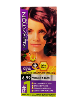 TINTE KERATON PERMAN 6.99 VIOLETA RUBI