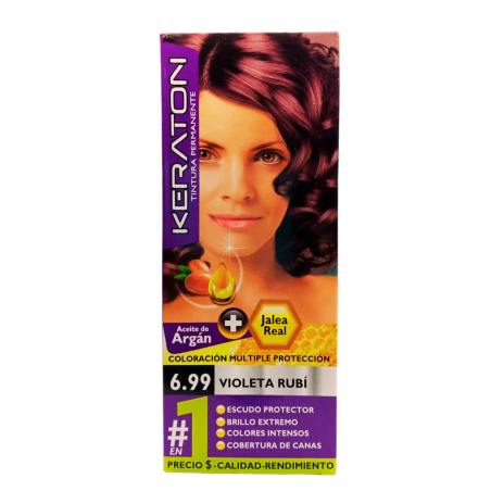 TINTE KERATON PERMAN 6.99 VIOLETA RUBI