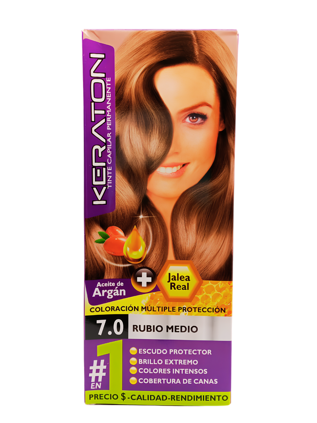 TINTE KERATON PERMAN 7.0 RUBIO MEDIO