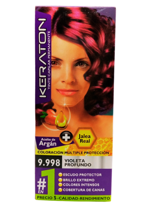TINTE KERATON PERMAN 9.998 VIOLETA PROFUNDO