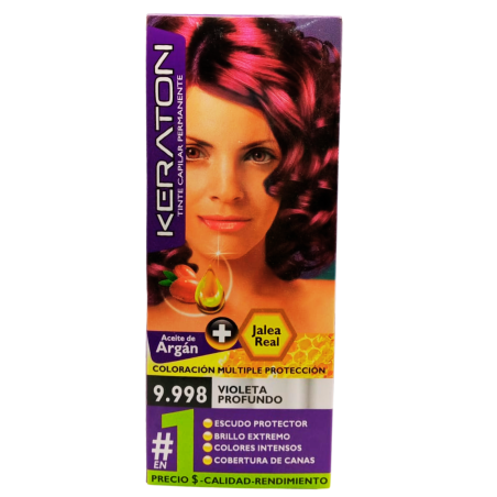 TINTE KERATON PERMAN 9.998 VIOLETA PROFUNDO