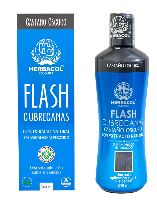 ENJUAGUE FLASH CUBRECANAS CASTAÑO OSCURO