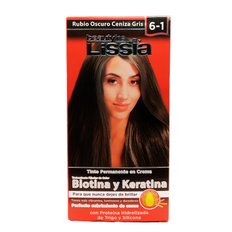 TINTE LISSIA 6.1 RUBIO OSCURO CENIZA