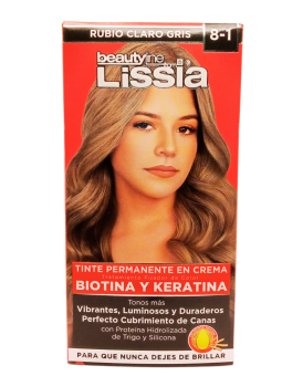TINTE LISSIA 8.1 RUBIO CLARO GRIS