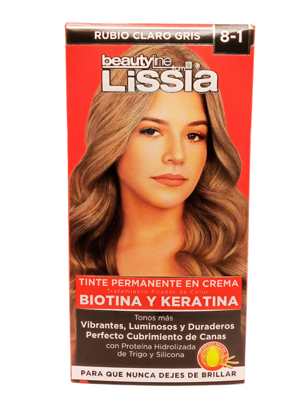 TINTE LISSIA 8.1 RUBIO CLARO GRIS