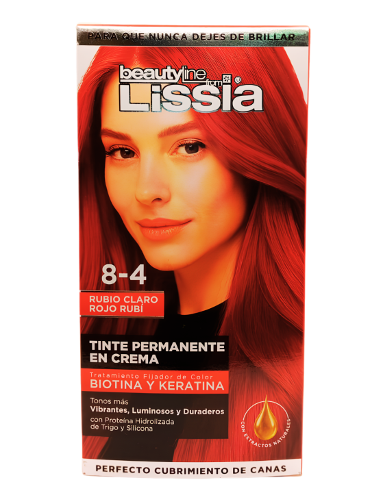 TINTE LISSIA 8.4 RUBIO CLARO ROJO