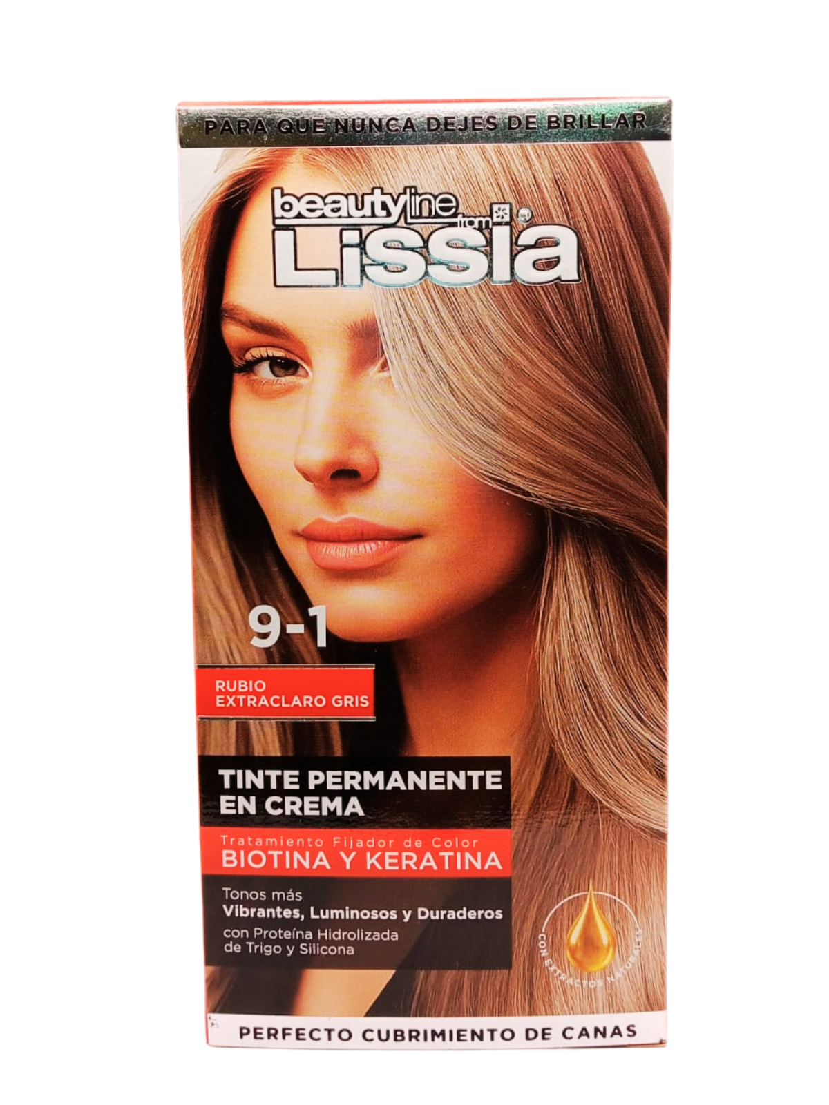 TINTE LISSIA 9.1 RUBIO EXTRACLARO GRIS