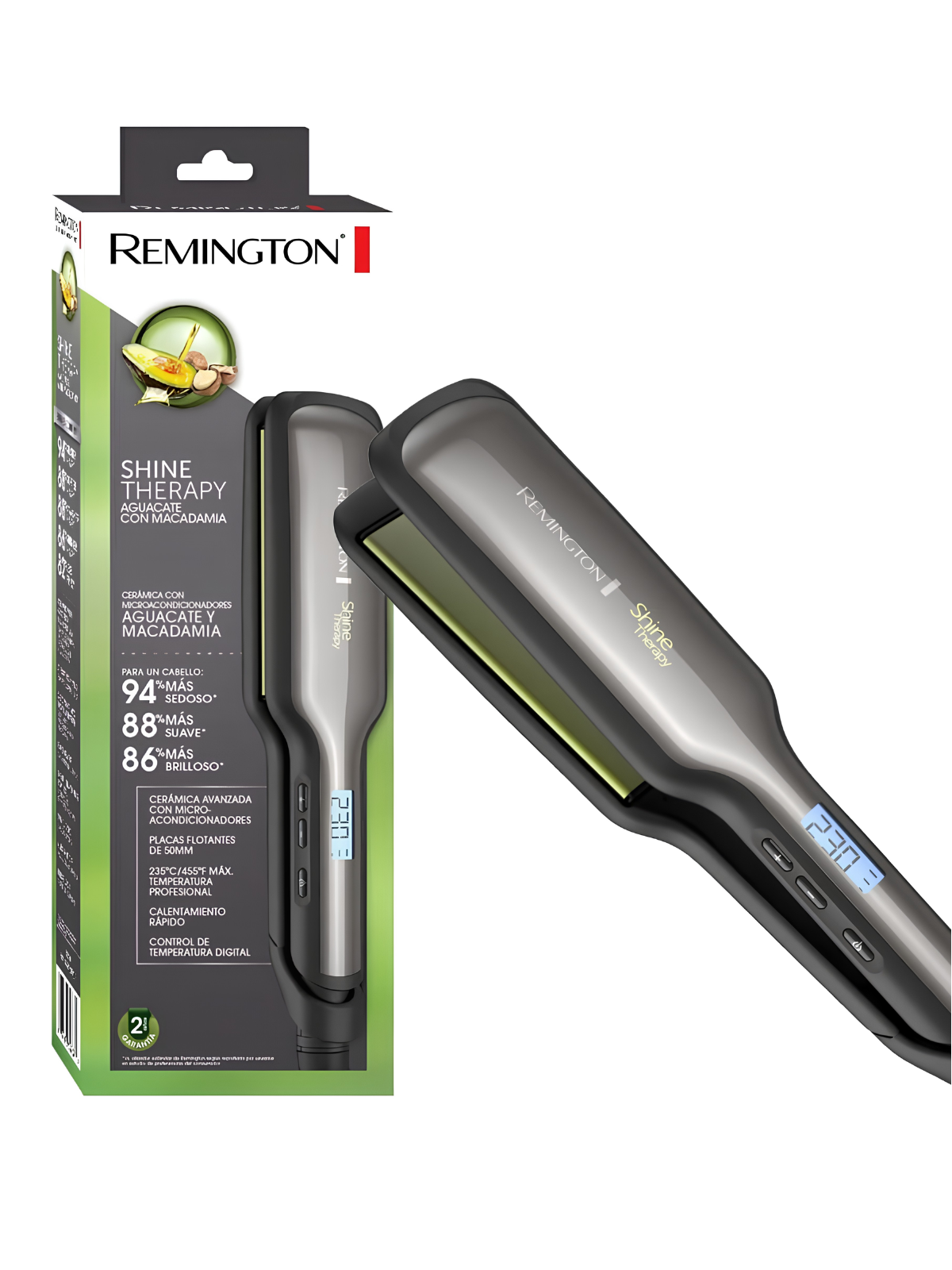 PLANCHA REMINGTON AGUACATE MACADAMIA ANCHA S9980