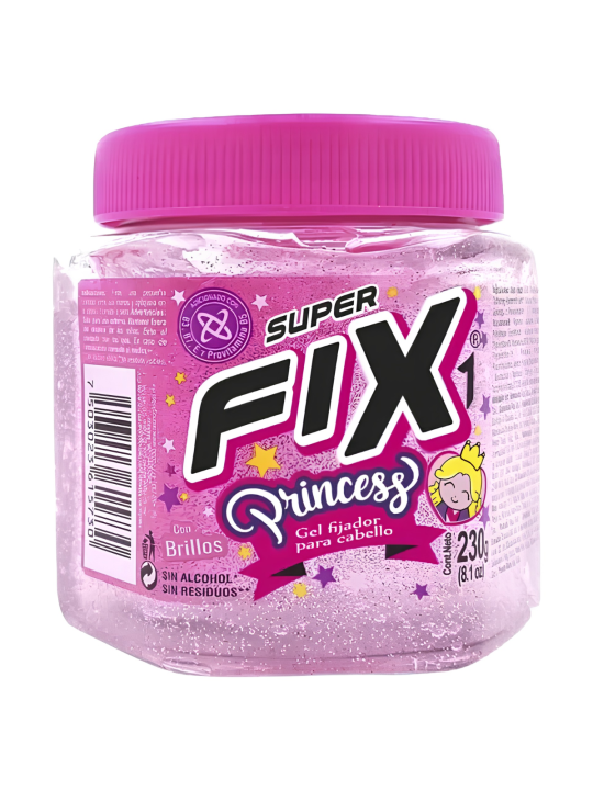 GEL FIJADOR FLUIDO SUPER FIX PRINCESS 230 GR