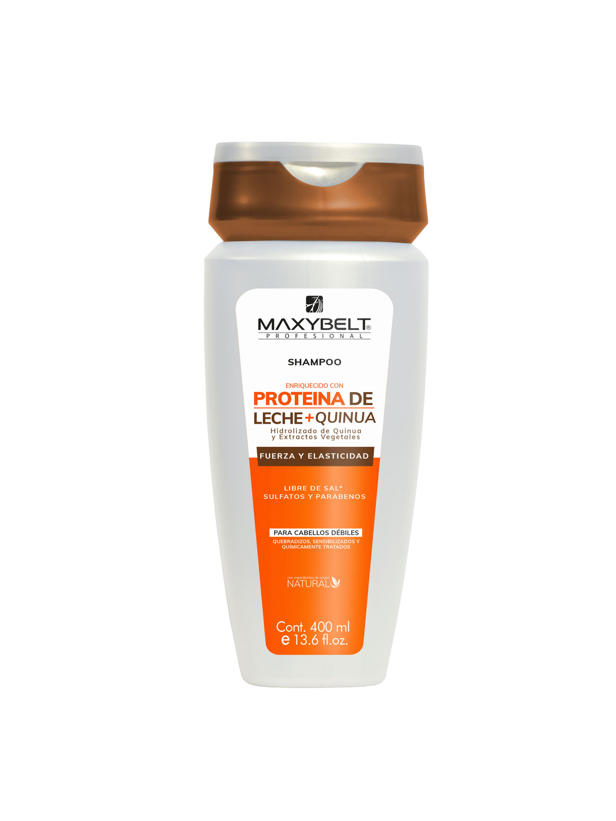 SHAMPOO MAXIBELT PROTEINA DE LECHE 400 ML