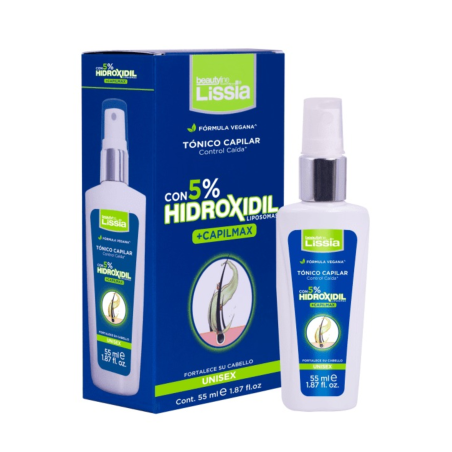 TONICO CAPILAR LISSIA HIDROXIDIL 5% + CAPILMAX  55 ML UNISEX