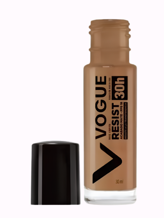 BASE MAQUILLAJE VOGUE RESIST LD CANELA 30 ML