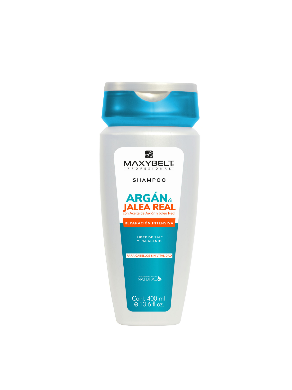 SHAMPOO MAXIBELT ARGAN Y JALEA REAL  400 ML
