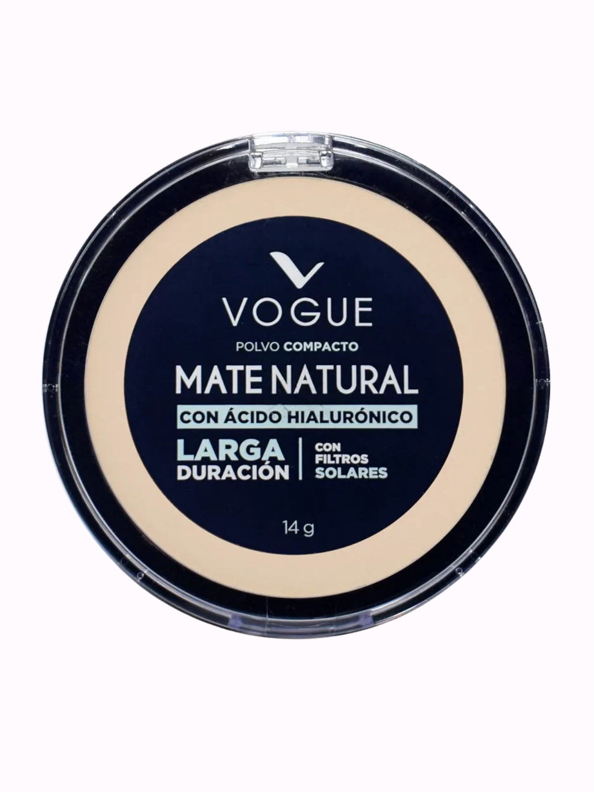 POLVO COMPACTO VOGUE MATE NATURAL NATURAL 14G