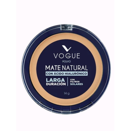 POLVO COMPACTO VOGUE MATE NATURAL TROPICO 14G