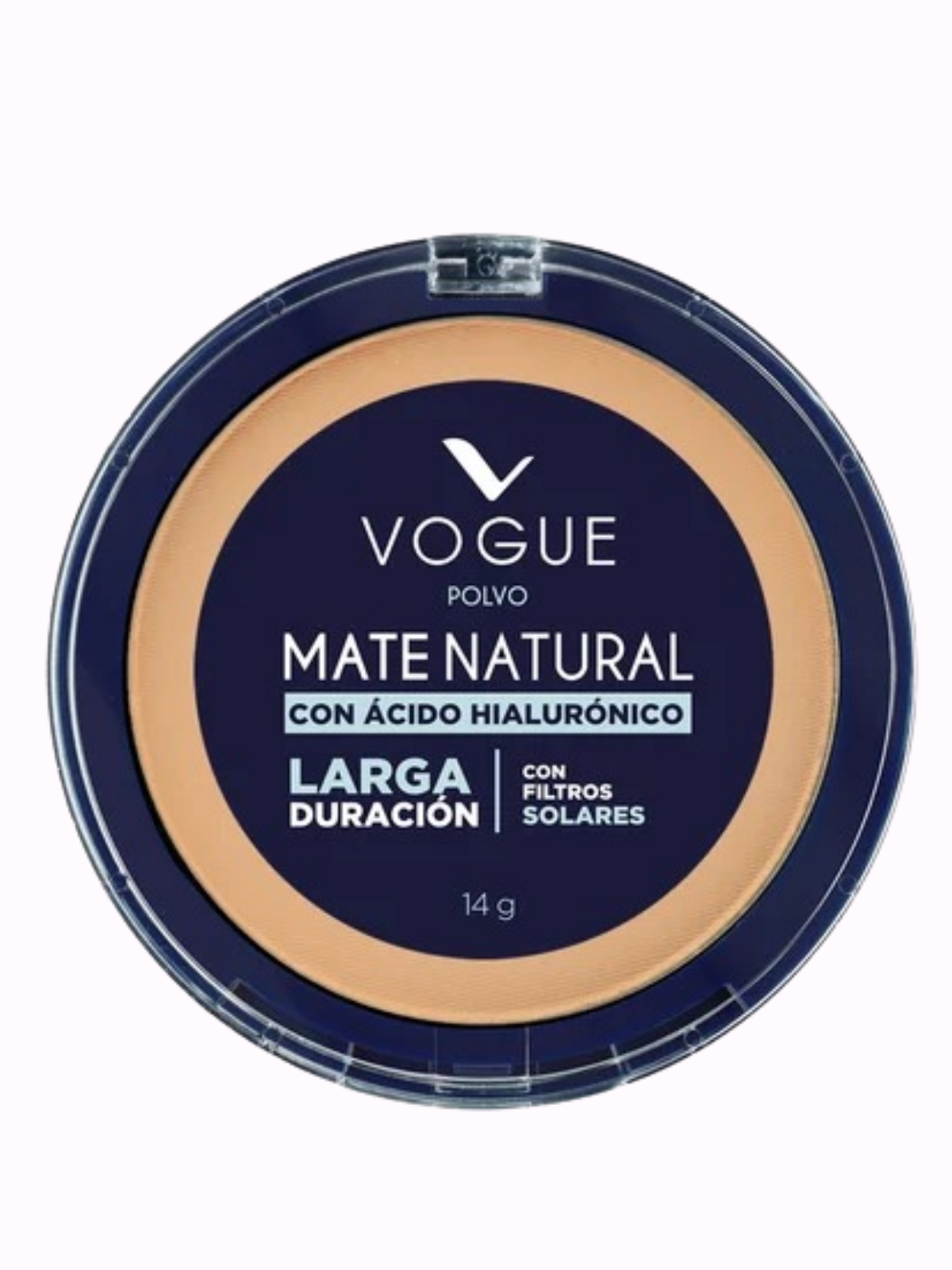 POLVO COMPACTO VOGUE MATE NATURAL TROPICO 14G