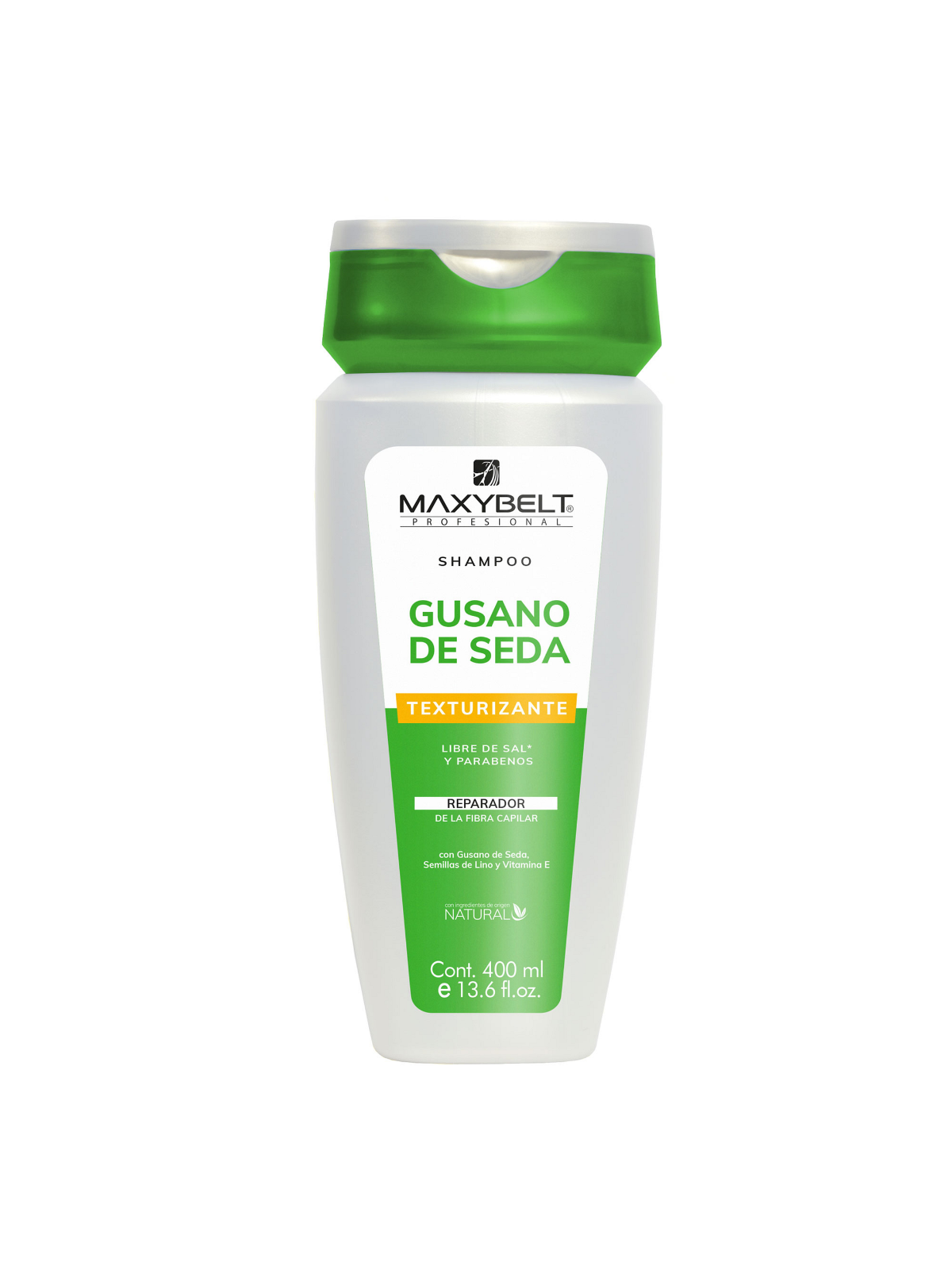SHAMPOO MAXIBELT GUSANO DE SEDA 400 ML