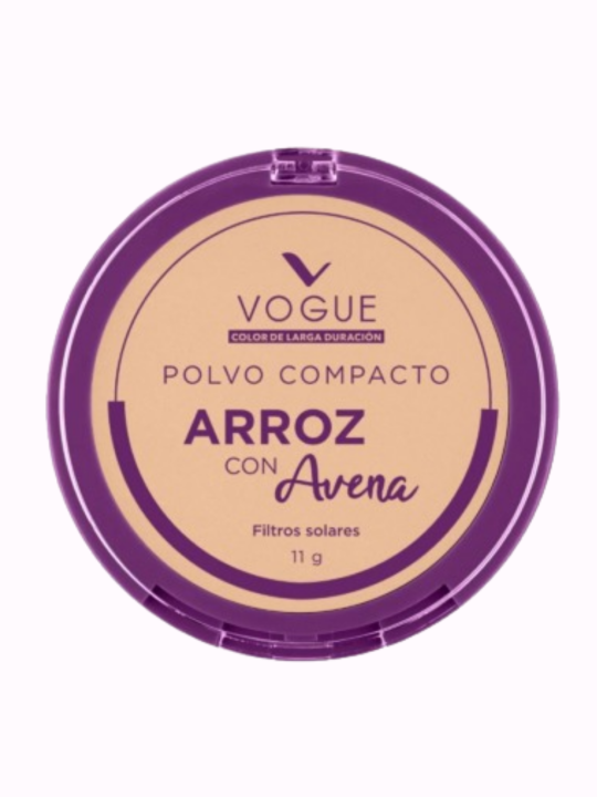 POLVO COMPACTO VOGUE ARROZ VAINILLA 11G