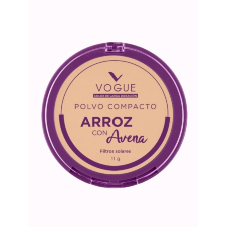 POLVO COMPACTO VOGUE ARROZ VAINILLA 11G