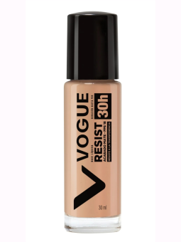 BASE MAQUILLAJE VOGUE RESIST LD CARAMELO 30 ML