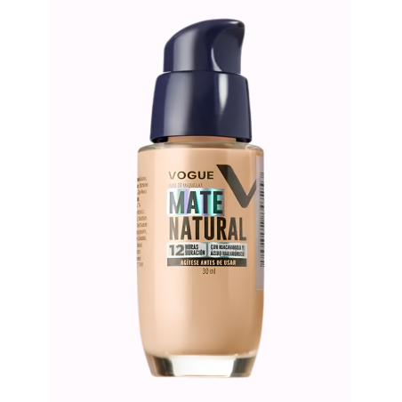 BASE VOGUE VALVULA NATURAL MATE CAPUCCINO 30ML