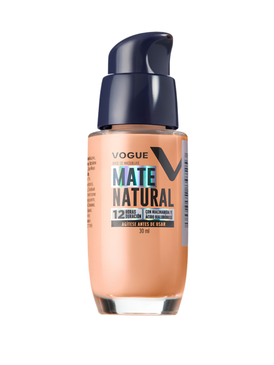BASE VOGUE VALVULA NATURAL MATE AVELLANA 30ML