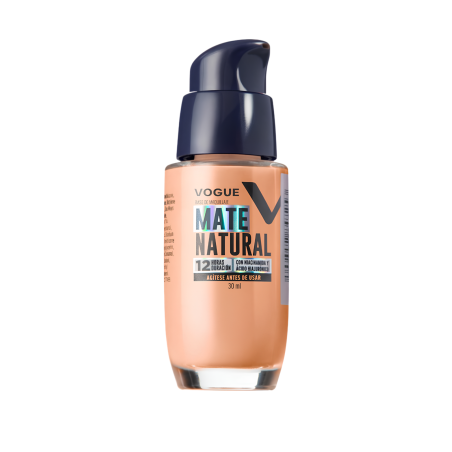 BASE VOGUE VALVULA NATURAL MATE AVELLANA 30ML