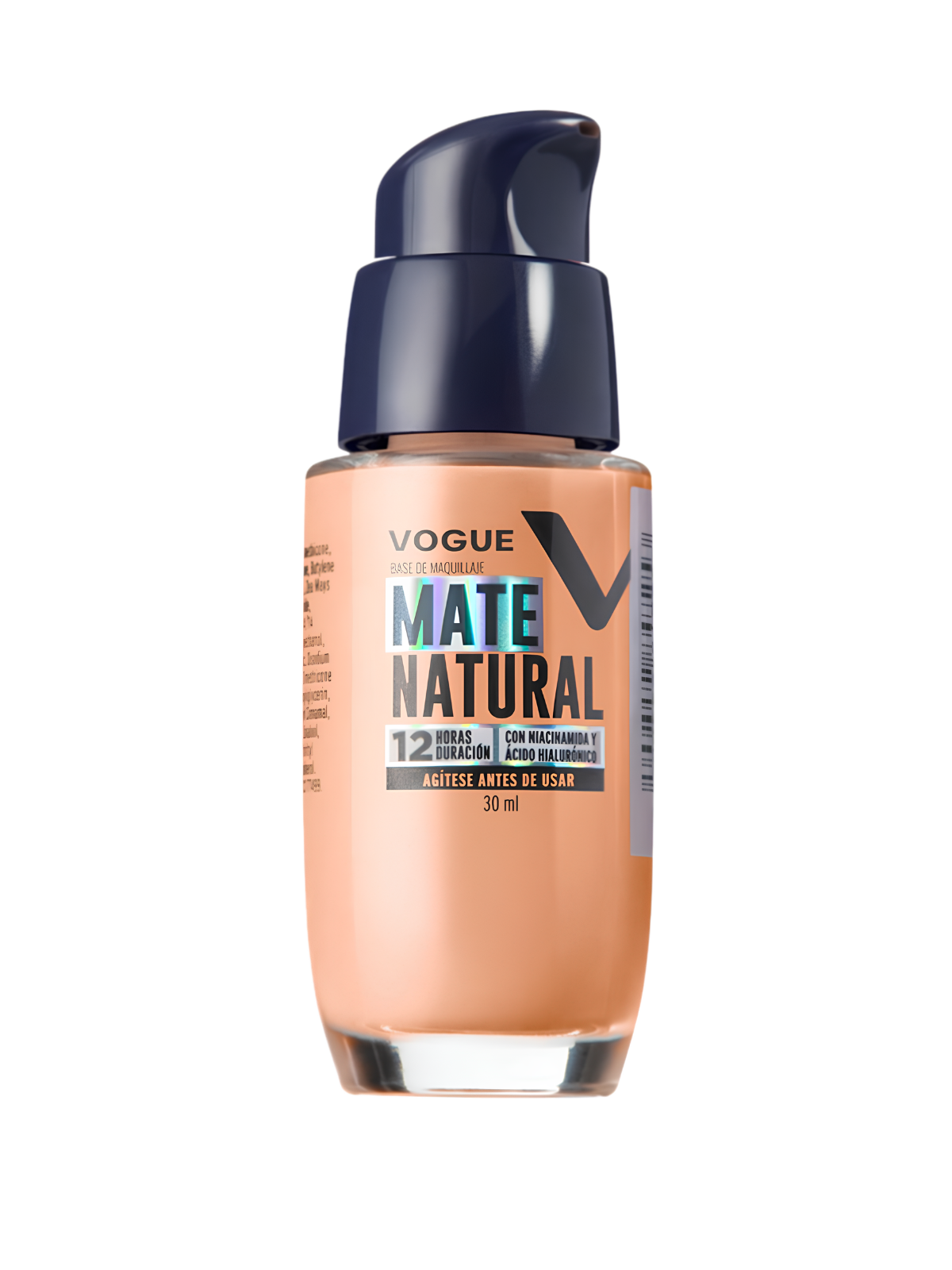 BASE VOGUE VALVULA NATURAL MATE AVELLANA 30ML