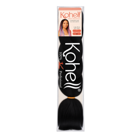 PELO KANEKALON TRENZADA TR-1# NEGRO