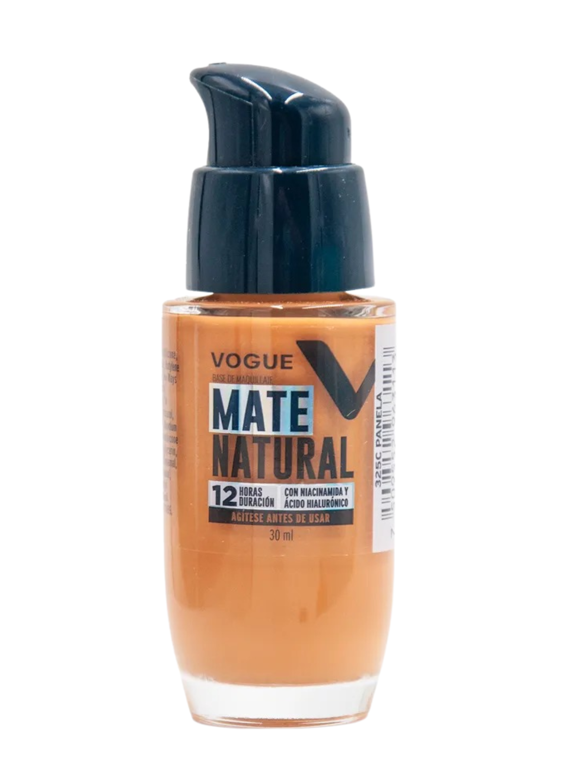 BASE VOGUE VALVULA NATURAL MATE PANELA 30ML