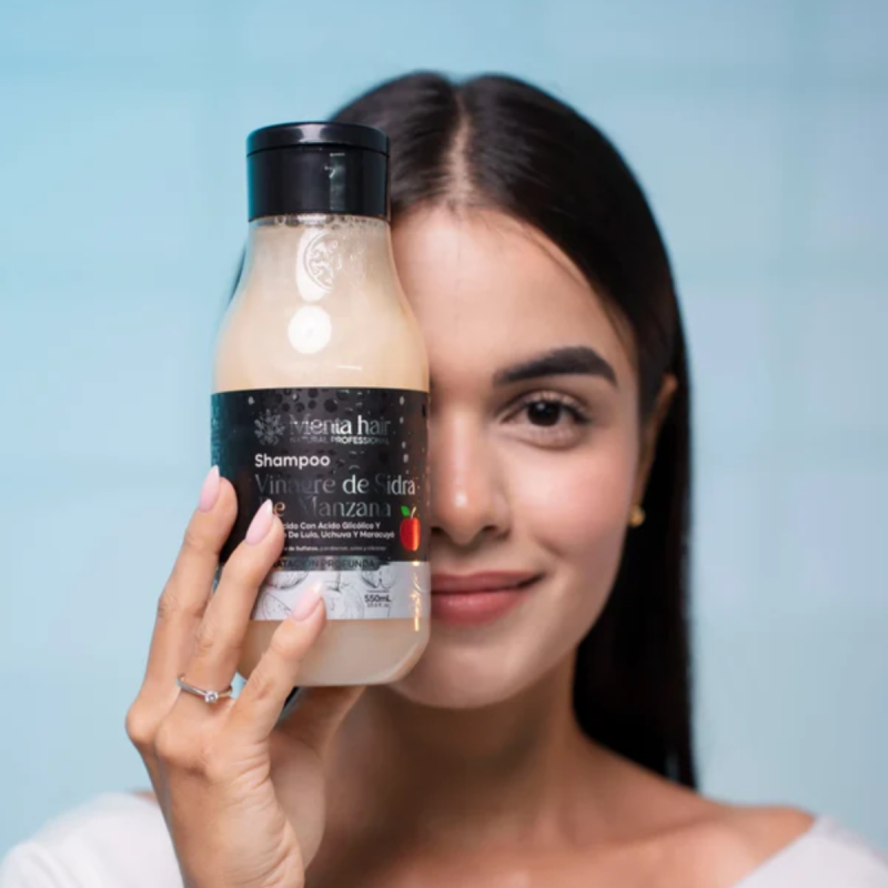 SHAMPOO MENTA HAIR VINAGRE DE SIDRA DE MANZANA 550 ML