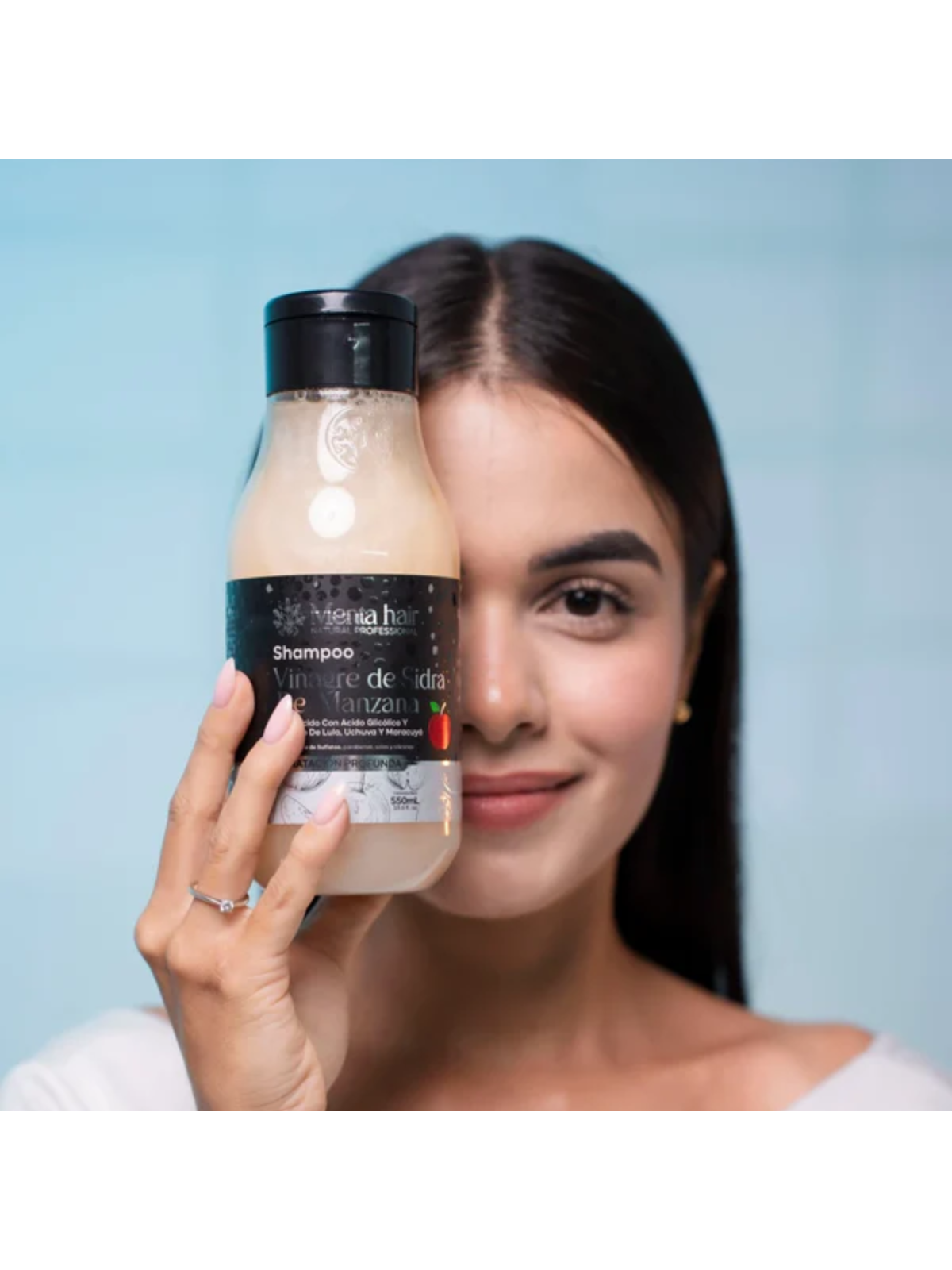 SHAMPOO MENTA HAIR VINAGRE DE SIDRA DE MANZANA 550 ML