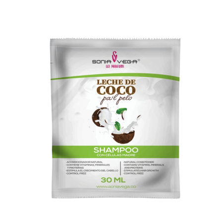 SHAMPOO SONIA VEGA LECHE DE COCO 30 ML (*24)