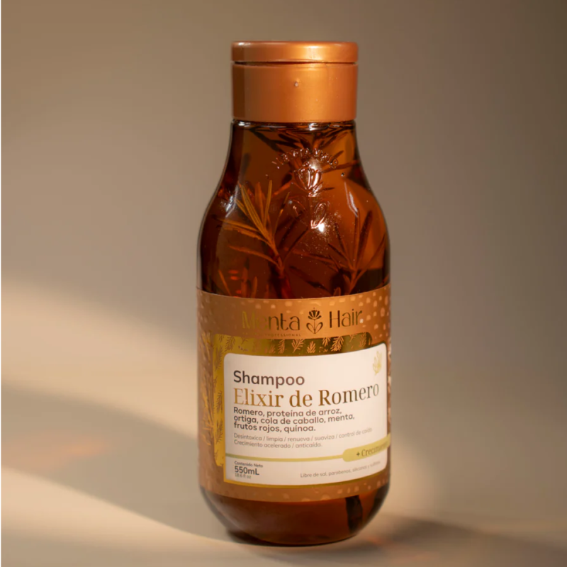 SHAMPOO MENTA HAIR CRECIMIENTO ELIXIR DE ROMERO 550 ML
