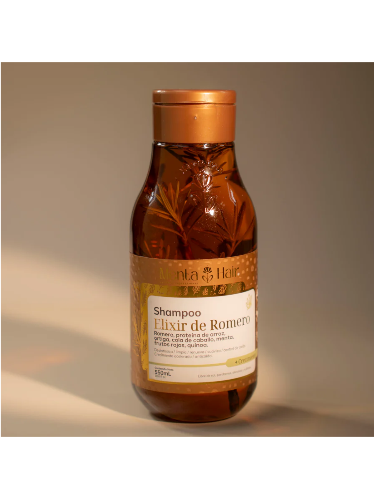 SHAMPOO MENTA HAIR CRECIMIENTO ELIXIR DE ROMERO 550 ML