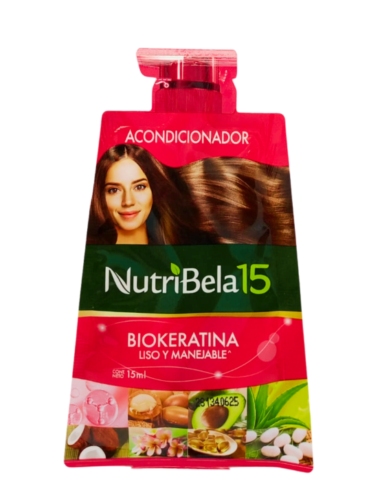 TRATAMIENTO NUTRIBELA 15 BIOKERATINA  27 ML LISO Y MANEJABLE